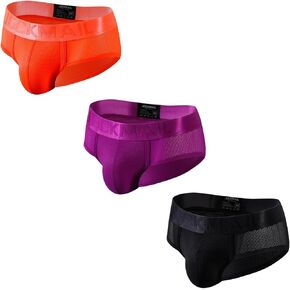 JOCKMAIL 3PCS/Pack Men Underwear Briefs Athletic Underwear Briefs Mens Breathable Briefs for Sport Gym
