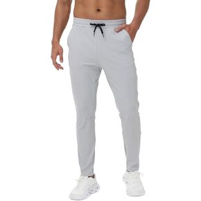 Blaosn Mens Athletic Sweatpants تمرين صالة رياضية يركض على سراويل عرق مع جيوب سحاب تمتد مسار الركض غير الرسمي للركض