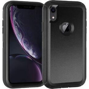 Co-Goldguard Case for iPhone XR, [3-Layer][Shockproof] [Dropproof] iPhone XR Phone Case, Heavy Duty Protection Case for Apple iPhone XR, 6.1 inch (Black) in Saudi Arabia