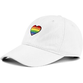 Zando 2025 Trendy Heart Baseball Caps للنساء رجال فتيات أبي قابلة للتعديل اللطيف قبعة كرة قطنية لركض الجولف تنس السفر