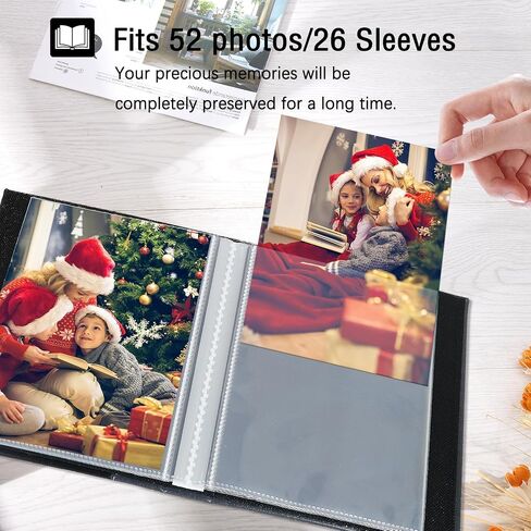 Artmag Photo Album 4x6 300 Photos, Extra Large Capacity Leather Cover Wedding Family Photo Albums Holds 300 Horizontal 4x6 Photos(Dark Green) in Kuwait