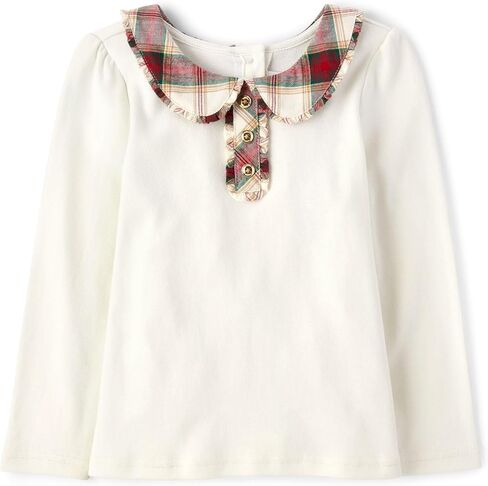 Gymboree Girls' and Toddler Long Sleeve Collar Top in Saudi Arabia