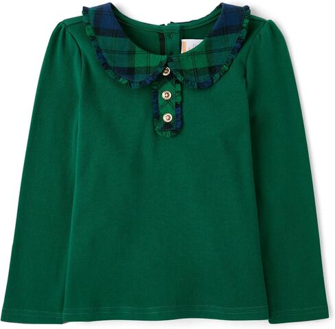 Gymboree Girls' and Toddler Long Sleeve Collar Top in Saudi Arabia