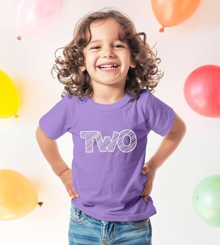2nd Birthday Outfits for Toddler Girls 2 Year Old Shirt Girl Second Party t-Shirt Two in Kuwait
