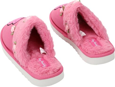 Bioworld My Melody Character & Roses Women's Pink Denim Mules in Saudi Arabia