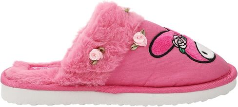 Bioworld My Melody Character & Roses Women's Pink Denim Mules in Saudi Arabia
