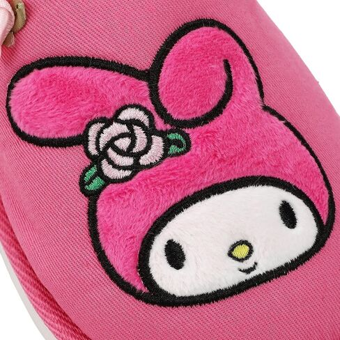 Bioworld My Melody Character & Roses Women's Pink Denim Mules in Saudi Arabia