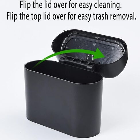 2 عبوات ميني السيارة سلة سلة سلة ، قمامة السيارات مع تخزين الغطاء لإكسسوارات المقعد الخلفي الأمامي (2) in Kuwait