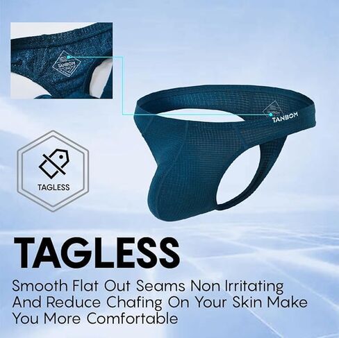 Mens Bulge Pouch Thongs Underwear Sexy Low Rise Striped T-Back Breathable Stretch G Strings in Saudi Arabia