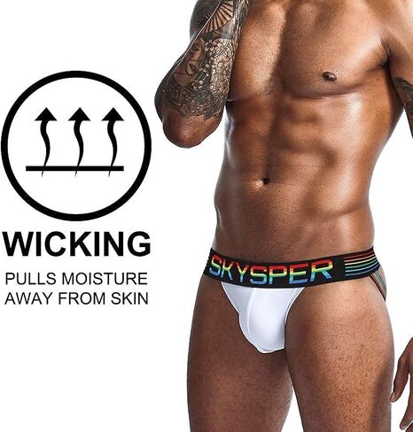 SKYSPER Mens Jockstrap Underwear Jock Straps Male Athletic Supporters for Men in Saudi Arabia