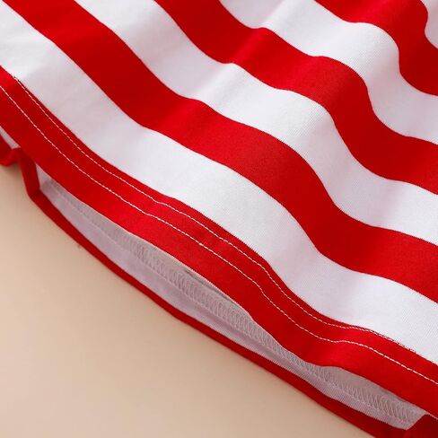 Toddler Baby Girl 4th of July Dresses Independence Day Outfit Kid American Flag Star Stripe Patriotic Dress Clothes in Saudi Arabia