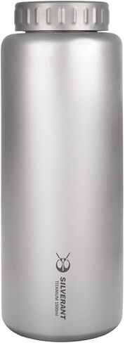 زجاجة مياه من التيتانيوم سعة 1500 مل/52.8 أونصة سائلة، زجاجة مياه رياضية خفيفة للغاية مضادة للتسرب للاستخدام في الهواء الطلق، زجاجة رياضية للتخييم والتنزه سيرًا على الأقدام وترطيب EDC in Kuwait