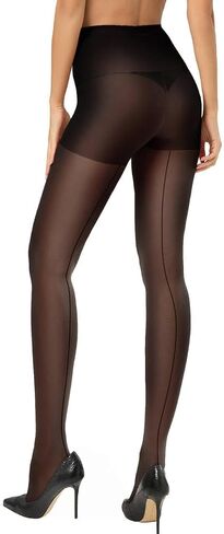 CozyWow Classic Backseam Sheer Tights for Women, 20D Retro Pantyhose Vintage Style,Reinforced Back Seam Stockings Hosiery in Saudi Arabia