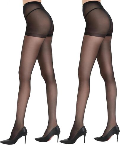 DUCMODA Unbelievable Durability Sheer Tights for Women, 20D High Waist Stocking, Rip Resistant Strong Pantyhose in Kuwait