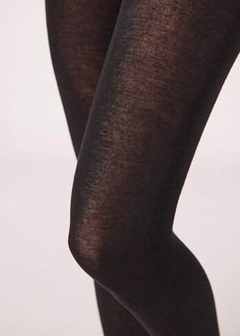Woman's Soft Modal and Cashmere Blend Tights in Kuwait