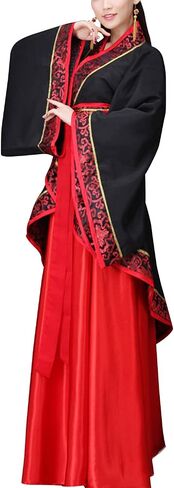 Resnan Women's Chinese Hanfu Swordsman Costume Ancient Traditional Adult Cosplay Outfit Martial Arts Wear Stage Performance in Saudi Arabia