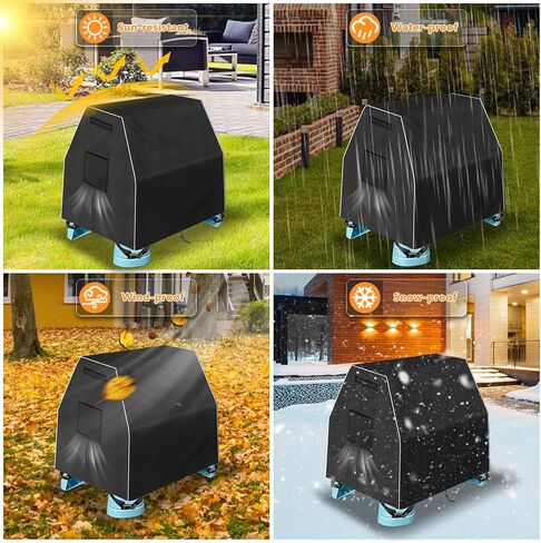 Kovshuiwe Kids Water Table Cover Fit Step2 Rain Showers Splash Pond Water Table, 420D Waterproof Dust Proof Anti-UV Outdoor Toys Cover-Cover only in Kuwait