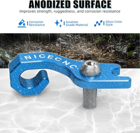 Blue Clutch Brake Master Cylinder Cable Clip Compatible with Yamaha YFZ450R 2009-2024 2023 2022 2021 2020, Replacement for 5TA-15441-00-00, 5TA-15441-01-00, See Fitments in Kuwait