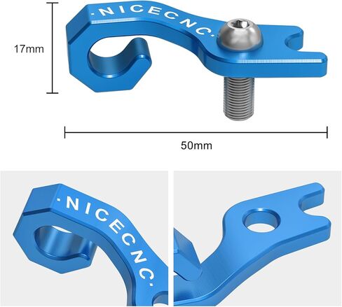 Blue Clutch Brake Master Cylinder Cable Clip Compatible with Yamaha YFZ450R 2009-2024 2023 2022 2021 2020, Replacement for 5TA-15441-00-00, 5TA-15441-01-00, See Fitments in Kuwait