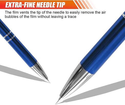 2PCS Pen Pin Weeding Tools for Vinyl, Stainless Steel Point Quick Air Release Vinyl Weeding Pen, Retractable Vinyl Film Air Release Pen Tip, Tint Tool Vinyl Pin Pen (Black) in Saudi Arabia