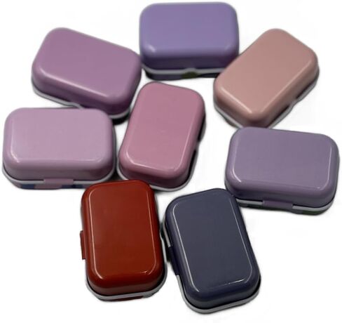 8 قطع صغيرة من القصدير على شكل زهرة، منظم مجوهرات، صندوق تخزين، صناديق تزيين، علب معدنية صغيرة مع أغطية مفصلية، حاويات صندوقية محمولة هدية للأم (زهرة 03) in Kuwait