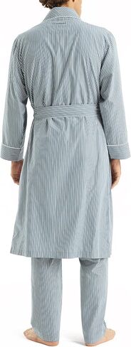 Nautica Mens Sustainably Crafted Striped Robe in Saudi Arabia