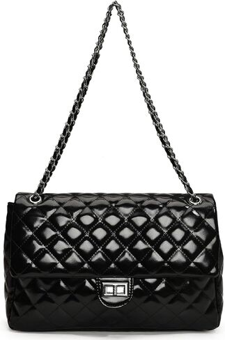 Eslcorri Crossbody المحافظ للنساء كيس كتف كتف متوسطة سلسلة محفظة عصرية لسيدات اليدين بوترات الجيب الجلدية in Kuwait