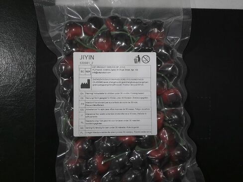 50 PCS Artificial Red Cherries, Fake Cherry Model Lifelike Fruit Cherry Ornament Simulation Cherry Fake Fruit Model Fake Candy for Party Home Kitchen Dining Decoration (Black Red) in Saudi Arabia
