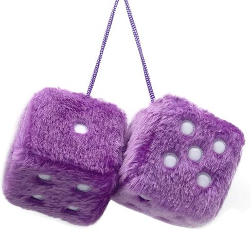 ygmoner pink dice fuzzy for الخلفية مرآة الرؤية الخلفية ، زوج من 2.75 بوصة الزهر الرجعية معلق الحلي السيارة الداخلية مرآة الظهر إكسسوارات مرآة (أخضر) in Kuwait