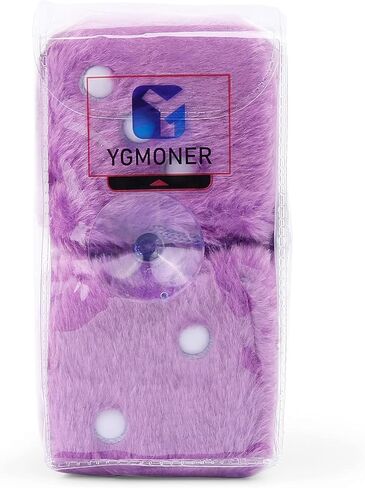 ygmoner pink dice fuzzy for الخلفية مرآة الرؤية الخلفية ، زوج من 2.75 بوصة الزهر الرجعية معلق الحلي السيارة الداخلية مرآة الظهر إكسسوارات مرآة (أخضر) in Kuwait