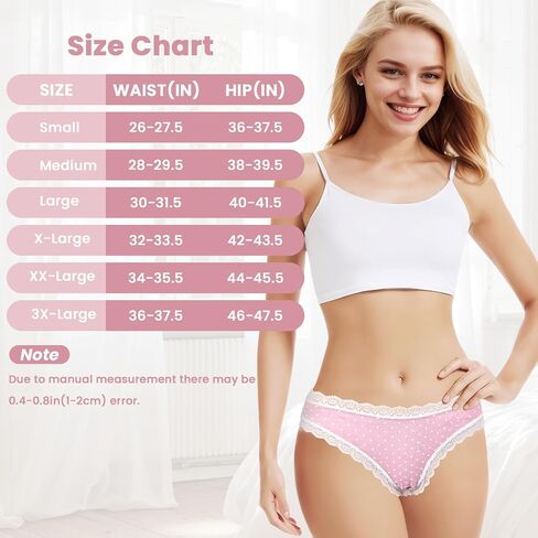 Women's Underwear Bikini Panties Soft Breathable Lace Edge Briefs Cotton Ladies Panties in Saudi Arabia