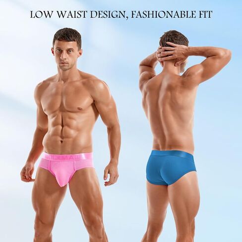 JOCKMAIL 3PCS/Pack Men Underwear Briefs Athletic Underwear Briefs Mens Breathable Briefs for Sport Gym in Saudi Arabia