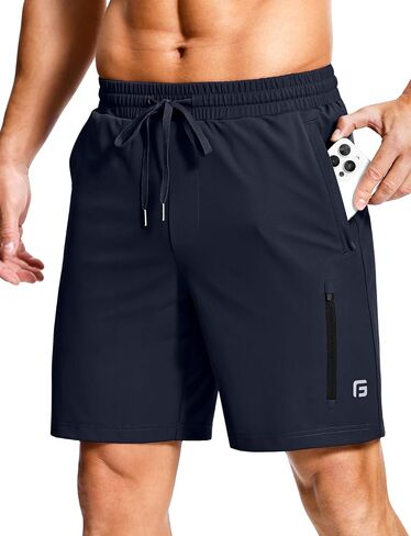 Men's Workout Shorts with Zipper Pockets 7" Quick Dry Lightweight Gym Athletic Running Shorts for Men in Saudi Arabia