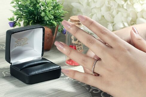 Dazzlingrock Collection 0.09 Carat (ctw) Round Black & White Alternate Diamond Dainty Stackable Wedding Band for Women in Gold in Saudi Arabia