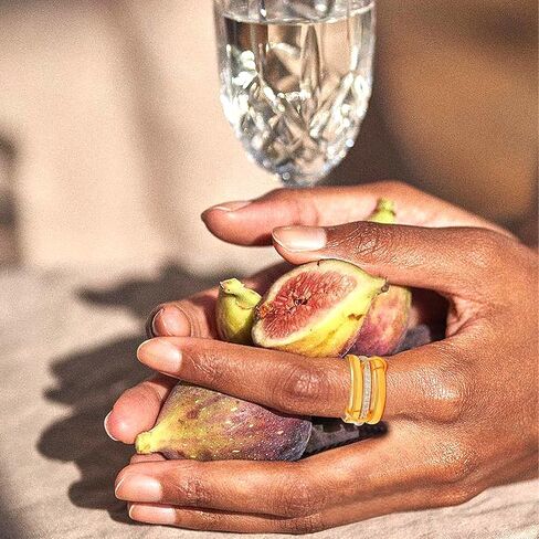 Gold Stackable Rings for Women Dainty Stackable 14K Gold Plated Cubic Zirconia Rings Non Tarnish Stackable Gold Knuckle Rings for Women Set Gifts (Size:7，8) in Kuwait