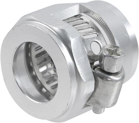 Modengzhe 4 PCS Flexible Rubber Hose Pipe Clamps,AN4 Air Hose Finisher Clamp Connector with Screw Band Adapter Fitting for Oil Fuel Water Tube,Purple in Saudi Arabia