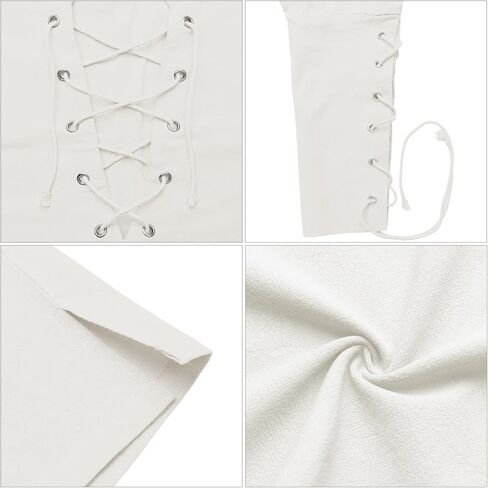 زي القراصنة القمصان ، قمم طويلة الأكمام الفايكينج Cosplay Renaissance Thirts Medising Thirts Thirts القوطية القوطية in Kuwait