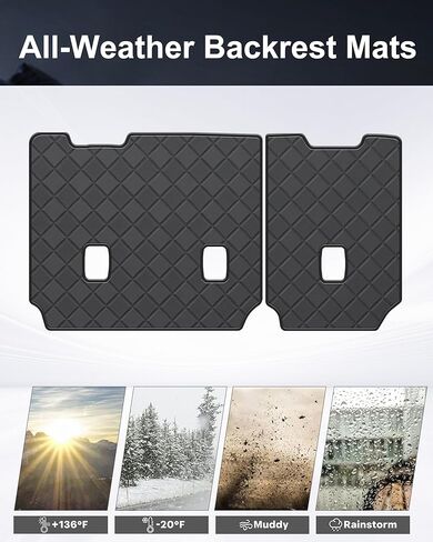 حصيرة بطانة البضائع ومسند الظهر لعام 2015-2020 شيفروليه تاهو/GMC Yukon (ليس من أجل XL) - بطانة جذع الجلود المخصصة - جميع الحصير البضائع في Chevy Tahoe/GMC Yukon 2015-2020 in Kuwait