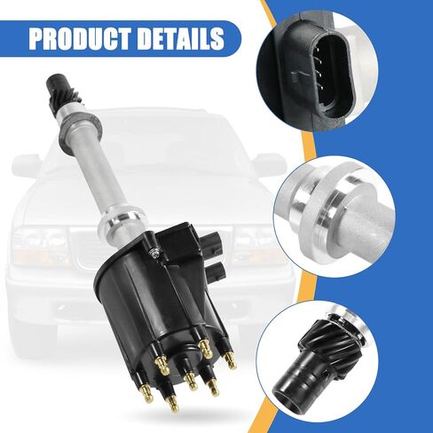 موزع الإشعال مع استبدال CAP & ROTOR لـ CHEVY ASTRO C1500 C2500 K1500 S10 CAPRICE استبدال لـ GMC Caballero G1500 JIMMY استبدال 606-02330 10482827 1103837 1103725 HEI DISITIROR in Saudi Arabia