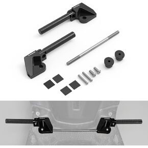 Foot Pegs Footpegs Footrests Foot Compatible with Yamaha YW 125, BWS 125, ZUMA 125 2016-2021, Black