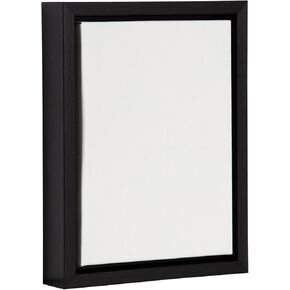 Kate and Laurel Sylvie Blank Framed Canvas Wall Art, 8x10 Black, Modern Empty Canvas for Paint-Your-Own Art, Ready to Paint Premium Canvas Already Framed
