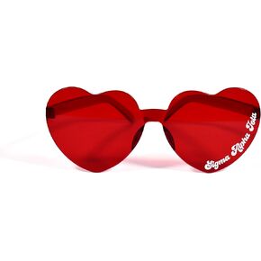 Sorority Shop Sigma Alpha Iota Sunglasses — Heart Shaped Sunglasses, Greek Sorority Sunglass for Big Little Sorority Gifts
