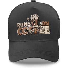 Funny Coffee Beans Hats, Coffee Gift for Women, Adjustable Embroidered Baseball Cap