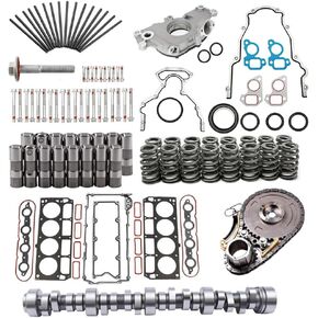 5.3L Sloppy Mechanics Stage 2 Camshaft Lifters Kit & Head Gasket Set Compatible with GM Chevy LS1 4.8L 5.3L 5.7L 6.0L 6.2L LS +7.400 V8 12499225 E1840P