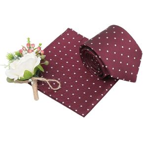 DQT Polka Dot Tie و Pocket Square مربع للرجال in Kuwait