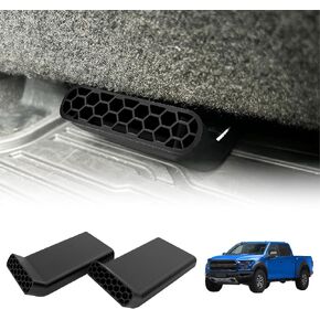 تحت فتحات تنفيس المقعد ، فإن موسع التهوية AC الخلفية متوافقة مع Ford F150 2015-2025 Lightning & Raptor (زوج)