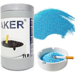 سجائر من سجائر ، محطة المدخنين التي تعبأ الرمال 7 رطل ، رمال صينية رماد السيليكا القابلة للغسل وقابلة لإعادة الاستخدام للمرافق الداخلية والخارجية (أسود) in Kuwait