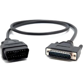 OBD2 Cable,Diagnostic Scan Tool Various Model Scanners for INNOVA 3100 3110 3120 3130 3130C 3140 3150 3160 DB25 to OBD2 Replacement Cable for US/EU/JP Vehicles