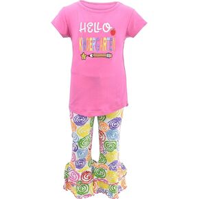 Unique Baby Girls Hello Class Back to School Outfit