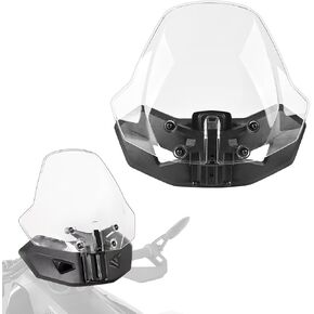 3 "قابلة للتعديل واضحة للرياضة الزجاج الأمامي لـ Can-Am Ryker 600/900/ Rally Edition (2019-2025) و Sport Edition (2022-2025) | الزجاج الأمامي المنحرف للرياح استبدال OEM #219401023